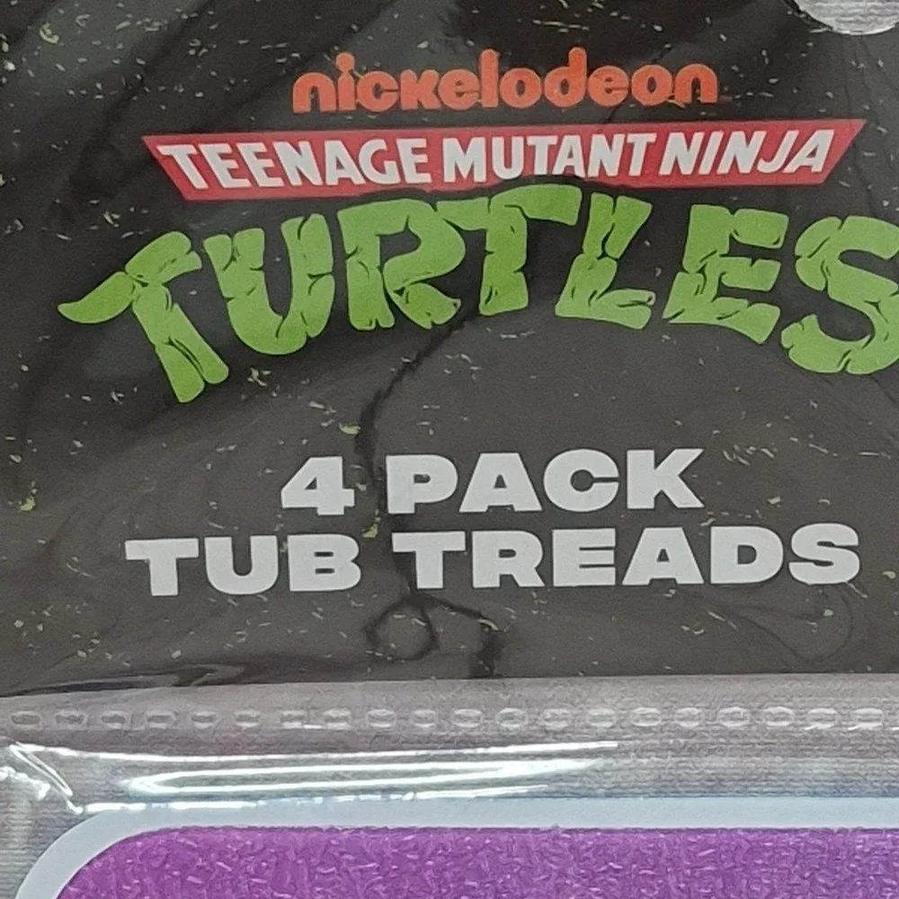 Lot Of 2, 4pc Teenage Mutant Ninja Turtles Bathtub Treads, 4 Different Designs